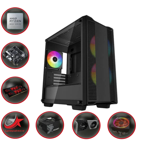 A7981 AMD 3CC360 RGB Game PC Ryzen 7 5700X 4060 Ti 16GB