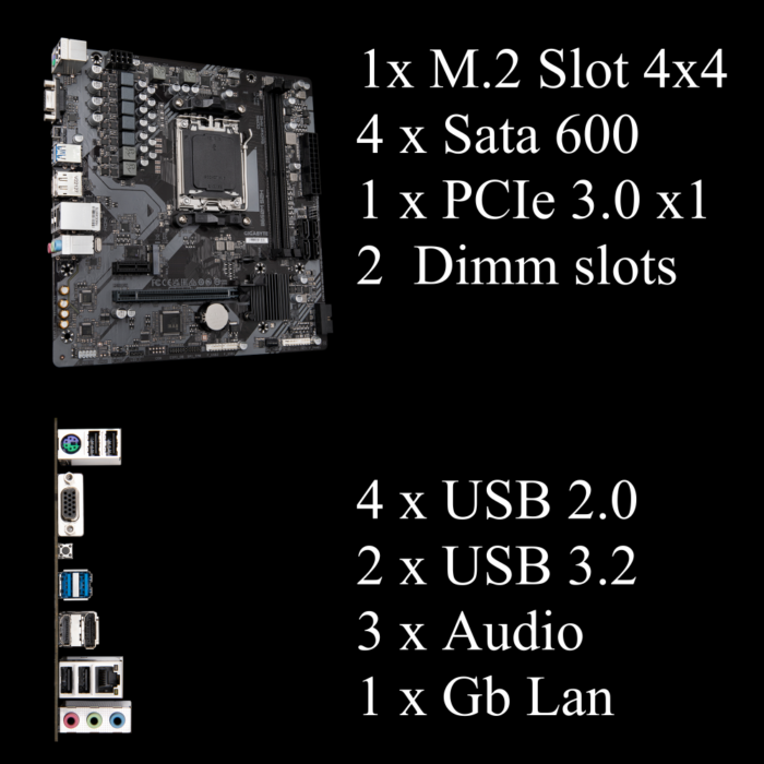 GAME PC AIR AMD A9441: AMD Ryzen 5 8400F RTX 4060 8GB - Afbeelding 4