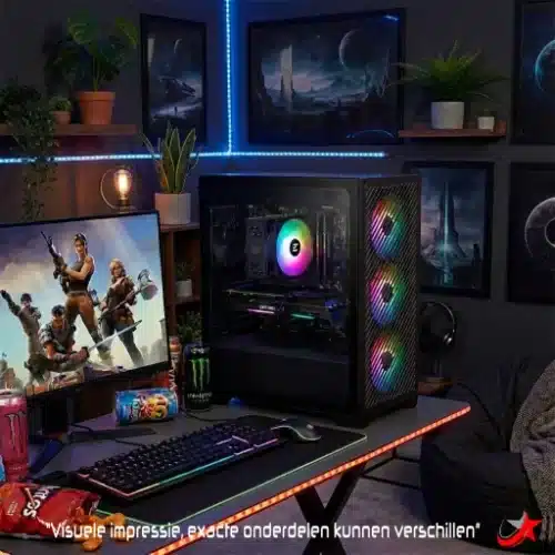 Cooler Master Game PC RTX 5050 met Ryzen 5 5600X en ARGB verlichting