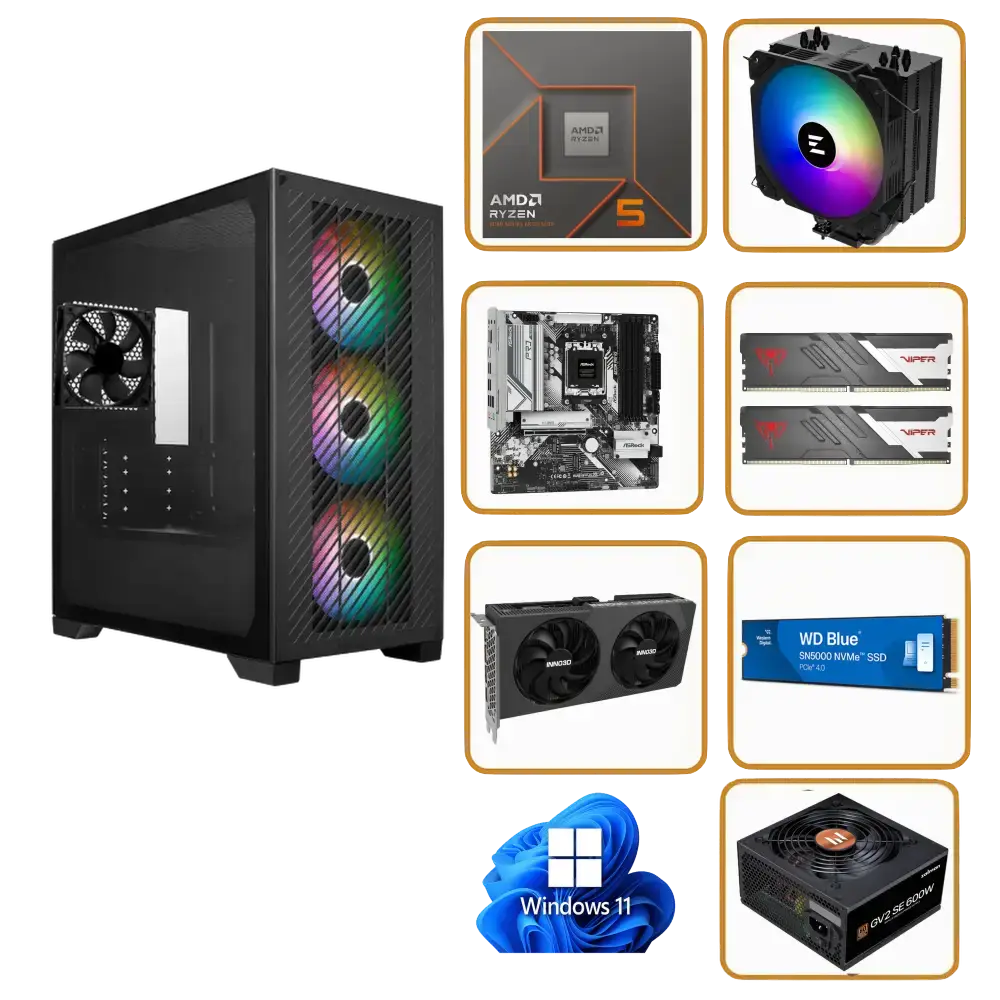 PC Samenstellen ELITE PRB1.0 2 Game PC RTX 5050