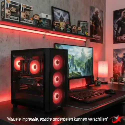 Game PC Ryzen 7 9800X3D met RTX 5070 Ti en Hunter III behuizing
