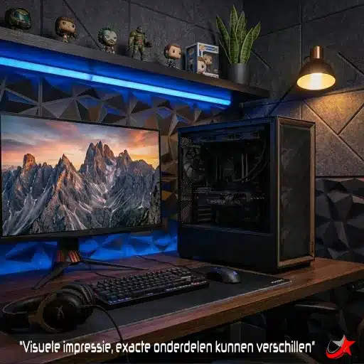 Game PC FLUX PRB2.0 1 Flux Game PC Ryzen 9 9900X RTX 5080 met Be Quiet 360mm waterkoeling zonder RGB