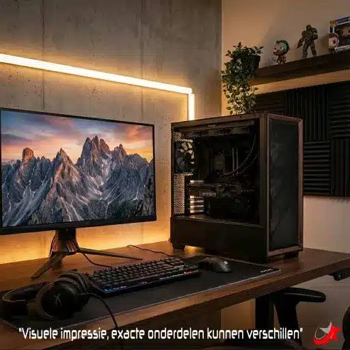 Game PC FLUX PRB2.0 1 Flux Game PC Ryzen 7 7800X3D RTX 5070 met Arctic 360mm waterkoeling zonder RGB