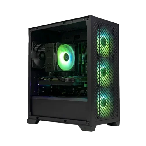 gaming pc met nvidia rtx 5050 en rgb verlichting