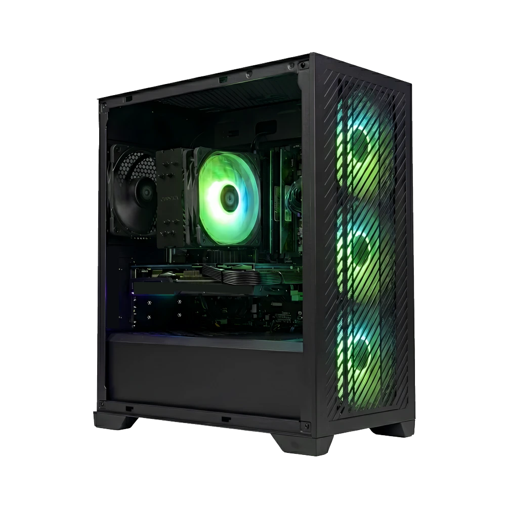 Game PC Essential PRB1.0 1 gaming pc met nvidia rtx 5050 en rgb verlichting