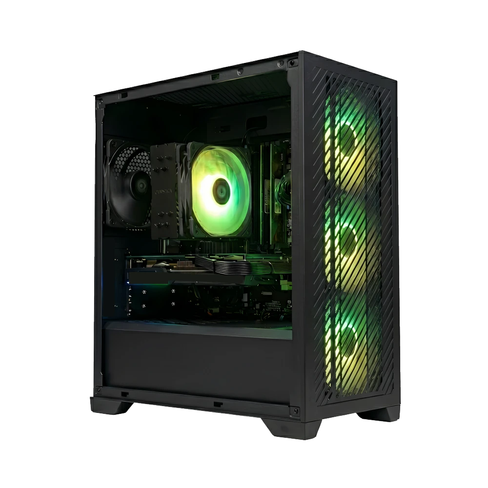 Game PC Essential PRB3.0 1 game pc rx 9060 xt en ryzen 5 met argb verlichting
