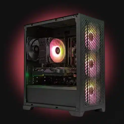 game pc rx 9060 xt en ryzen 5 met rgb