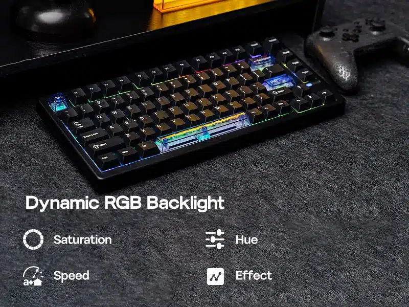 Epomaker HE80 Magnetic Gaming Keyboard - Hall Effect - Rapid Trigger - 8000Hz 4 Epomaker HE80 Magnetic Gaming Keyboard - Hall Effect - Rapid Trigger - 8000Hz - Afbeelding 4