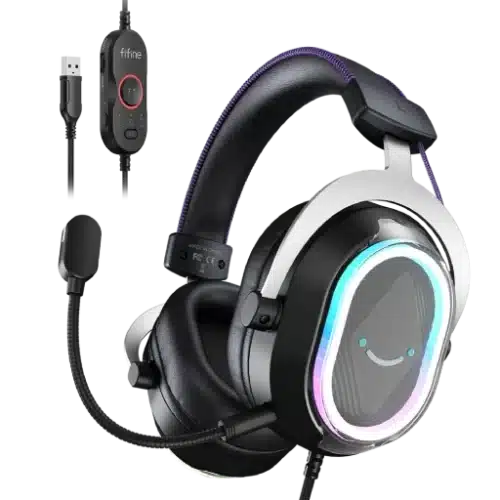 FIFINE AmpliGame H13 USB Gaming Headset | Game/Chat Balance & 24-bit Audio