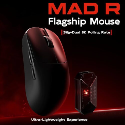 ATK VXE MAD R Wireless Gaming Mouse zijaanzicht lichtgewicht ontwerp 36g