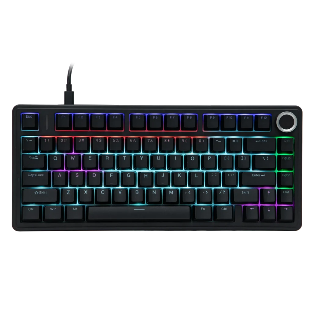 Epomaker x AULA F75 Wired Mechanical Gaming Keyboard – Gasket Mount – Red Switch – 75% Layout