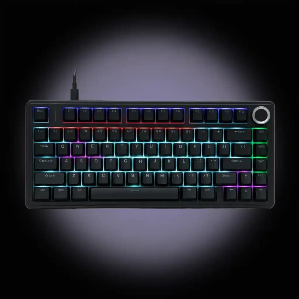 Epomaker x AULA F75 Wired Mechanical Gaming Keyboard – Gasket Mount – Red Switch – 75% Layout