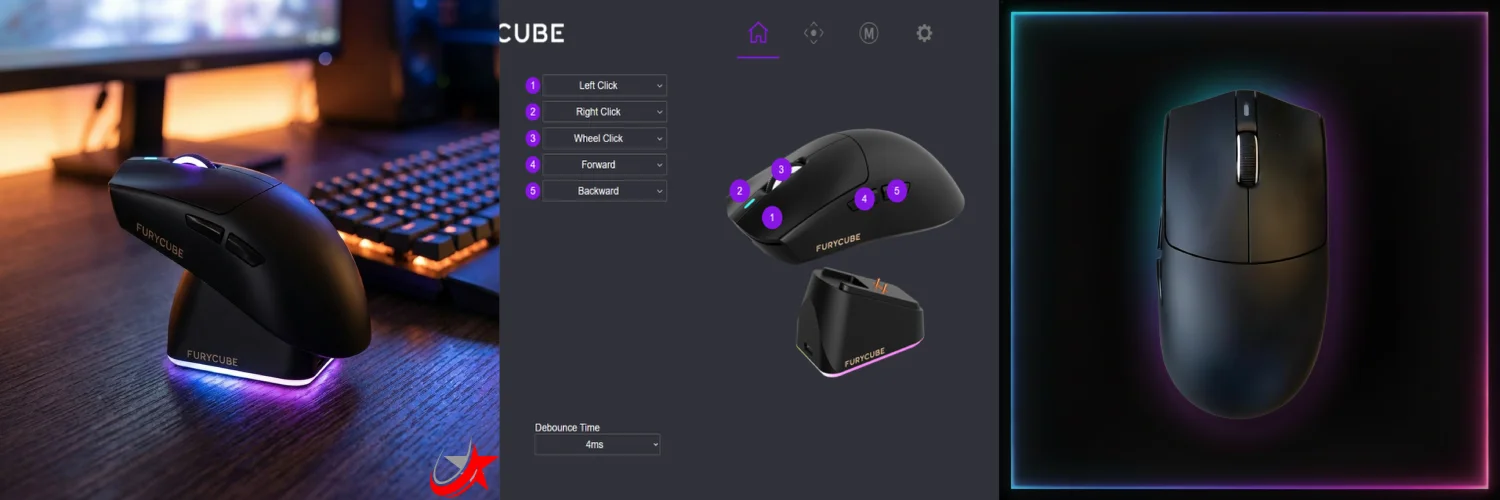 FuryCube G16 PRO Gaming Mouse PAW3311