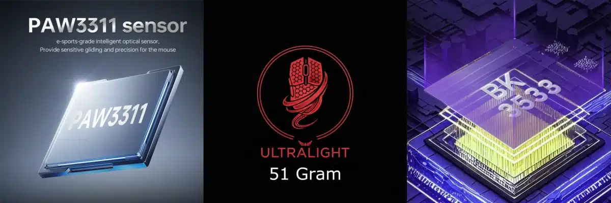 FuryCube G3 Ultralight Game Muis