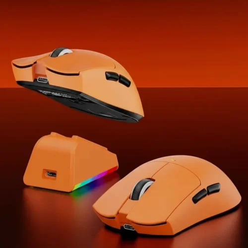 LDON V3 PRO Gaming Muis Orange