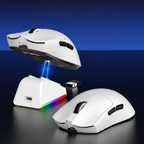 LDON V3 PRO Gaming Muis White