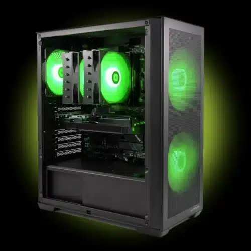gaming pc met ryzen 5 7500X3D in 717B behuizing en rtx 5060 Ti