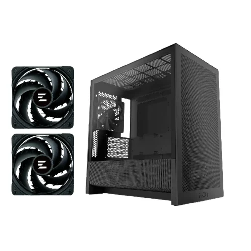 NZXT H3 FLOW BK Zalman x2