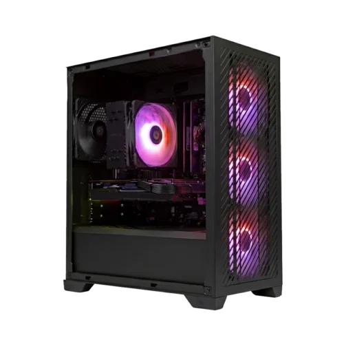 gaming pc ryzen 7 8700F en RX 9060 XT met argb verlichting