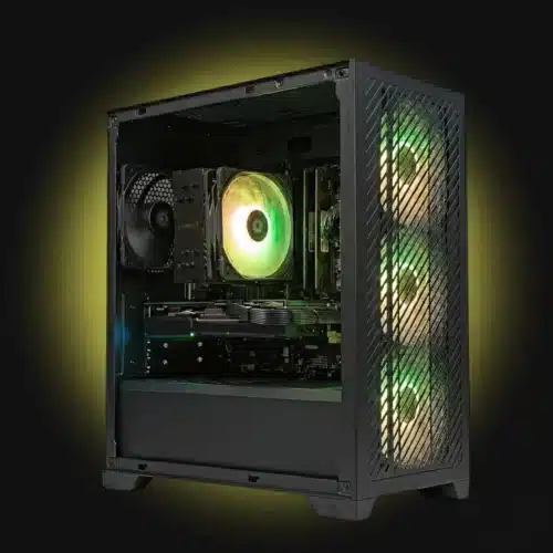 gaming pc ryzen 7 8700F en RX 9060 XT met argb verlichting