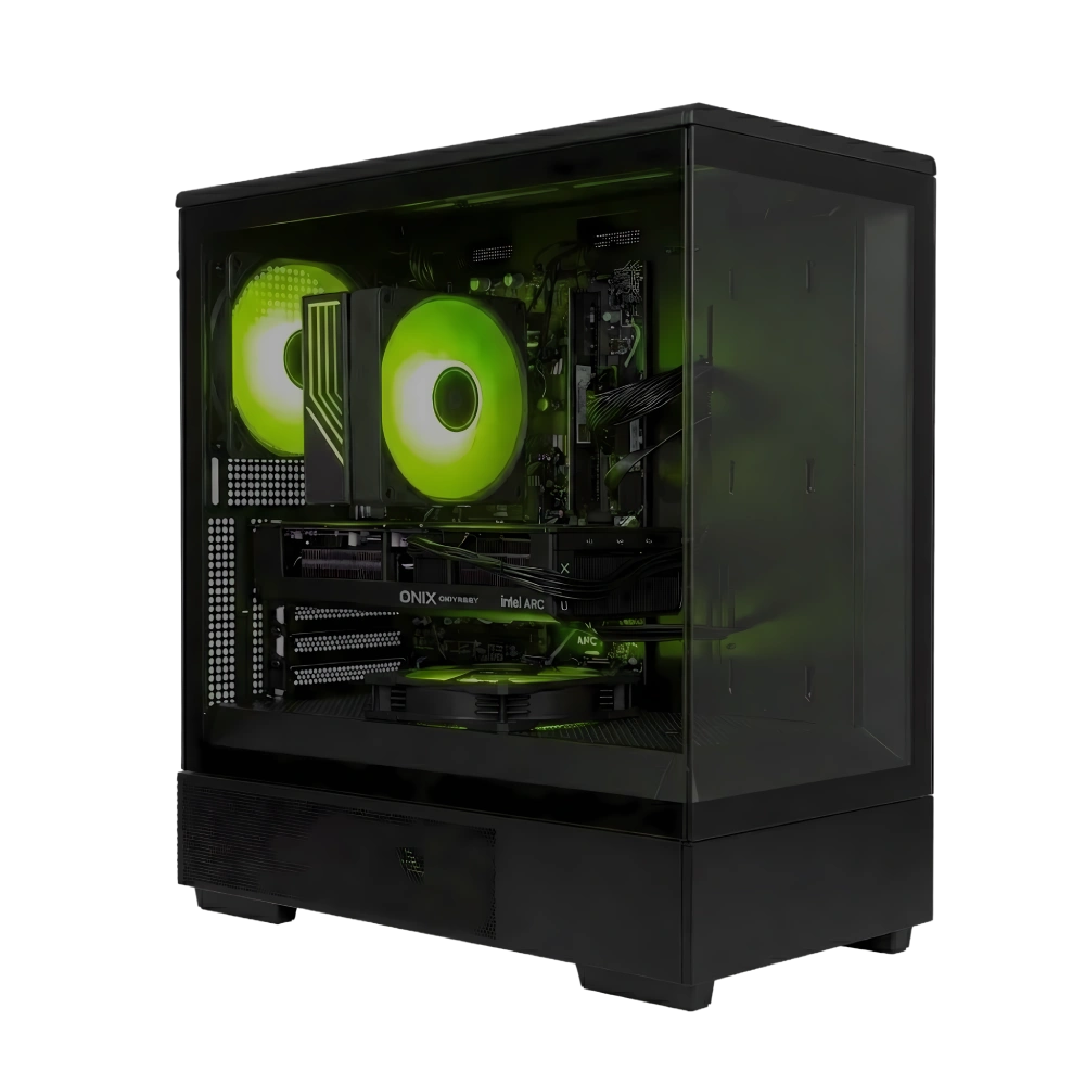 Game PC P10 PRB1.0 1 game pc met intel b570 10gb grafische kaart in fishtank behuizing met argb