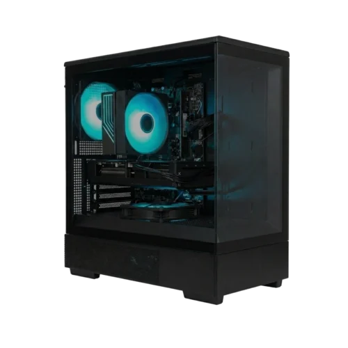 Game PC met RTX 5060 Ti 8GB in Fishtank behuizing met aanpasbare argb