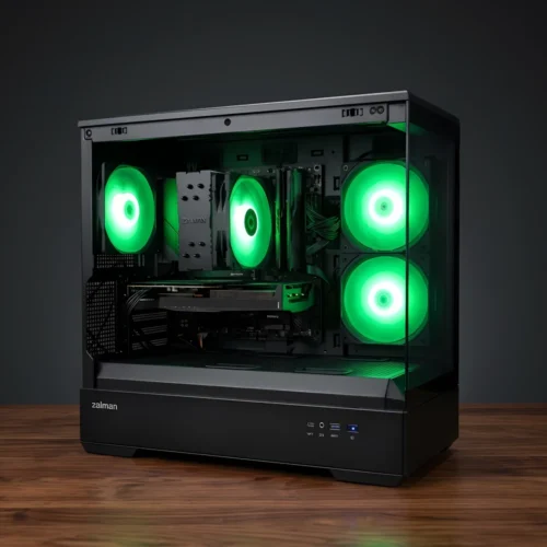 Game PC P30 PRB3.0 18 game pc p30 met rx 9060 xt en groene argb verlichting