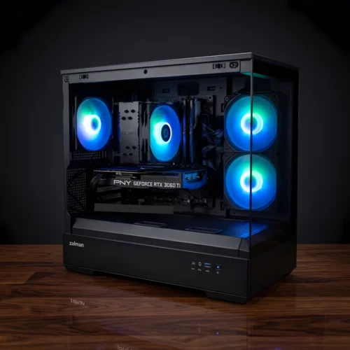 Game PC P30i PRB4.0 12 game pc met intel core i5 en rx 9060 xt 16gb in fishtank behuizing