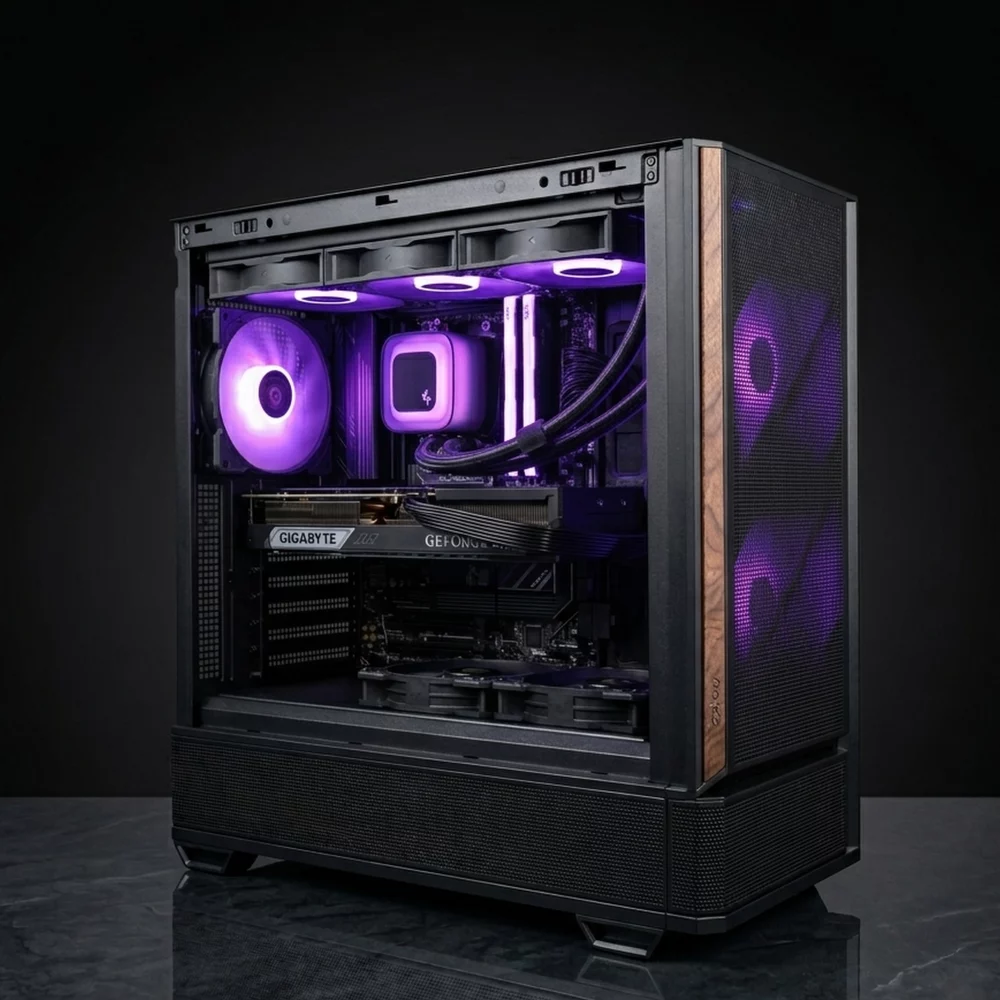 Game PC P30i AIR PRB4.0 1 RTX 5080 gaming PC P30i met Intel Core Ultra 7 270K Plus — 24 cores, 32GB DDR5-6000, DeepCool 360mm AIO