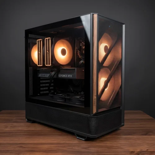 kant en klare game pc met ryzen 7 7800x3d en rtx 5070 ti met rgb verlichting