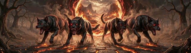 Hellhound Wasteland 5120x1440