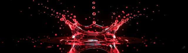 Red Neon Splash 5120x1440